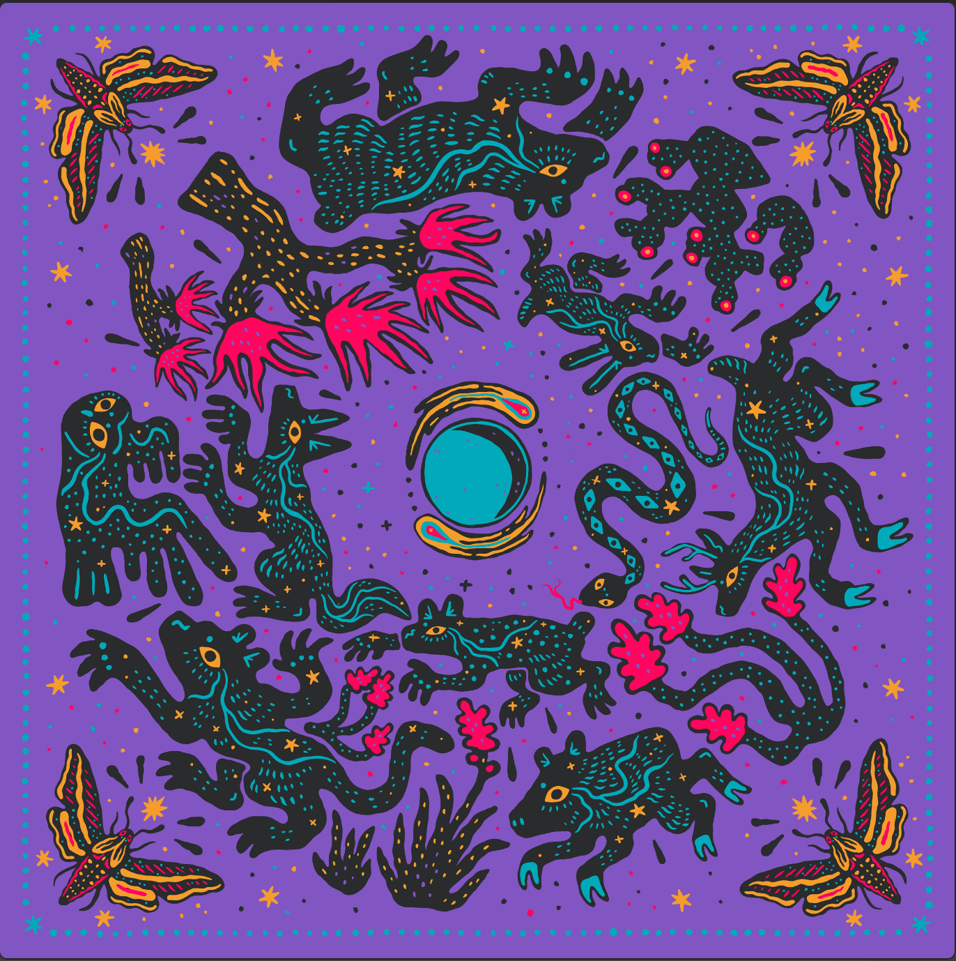 "Electric Desert Parade" Bandana