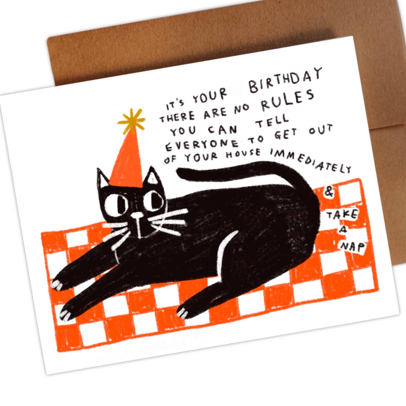 It's Your Birthday There Are No Rules, Greeting Card