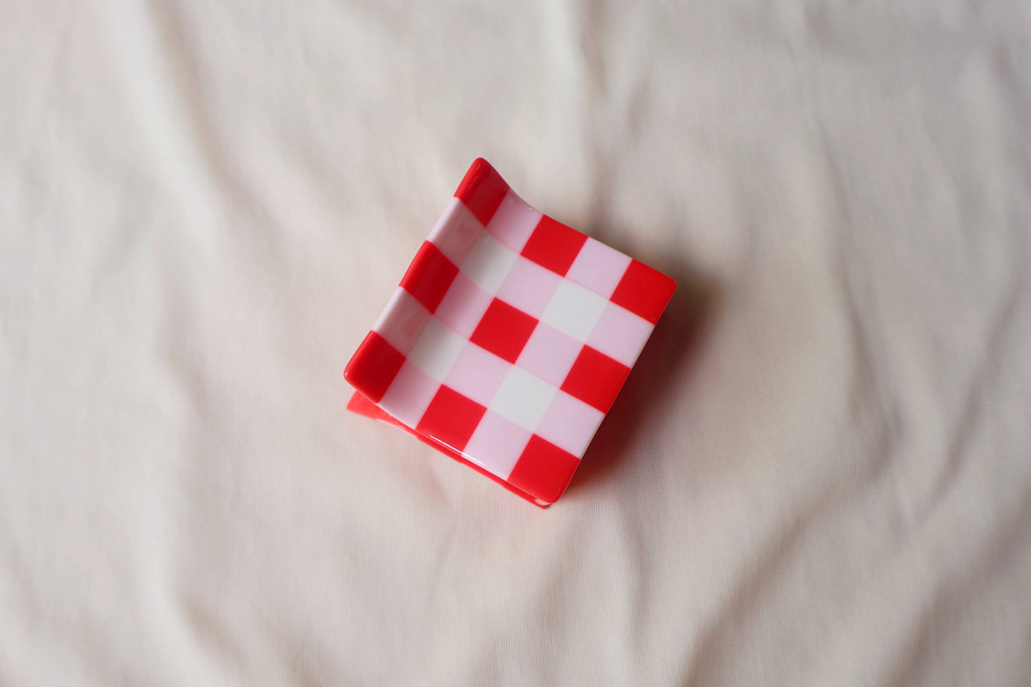 Gingham Claw Clip