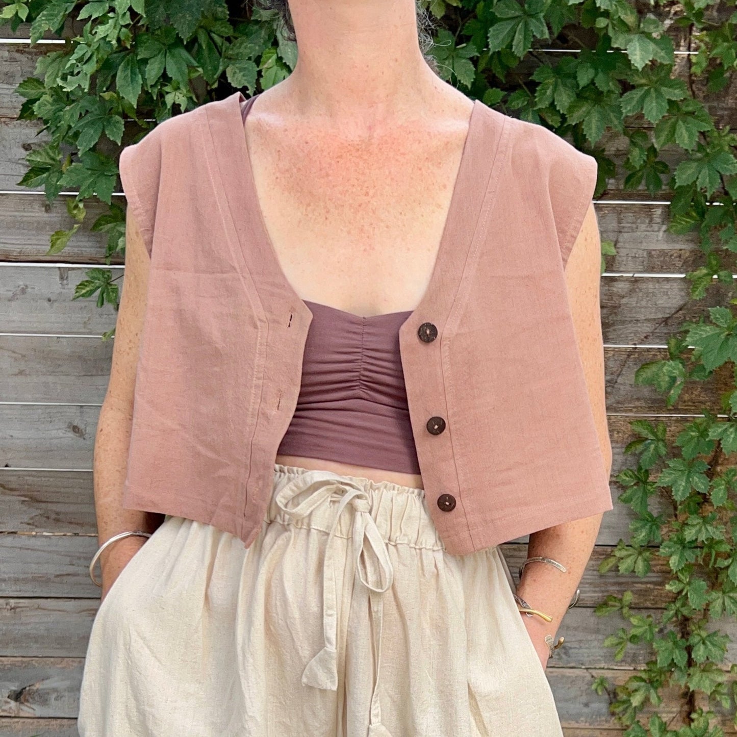 Aarti Reversible Top/Vest, rust *botanical dye
