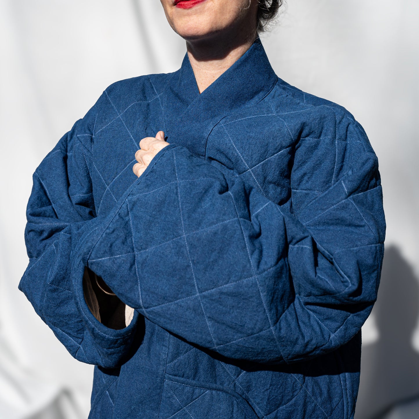 Nabina Quilted Jacket, rust *botanical dye*