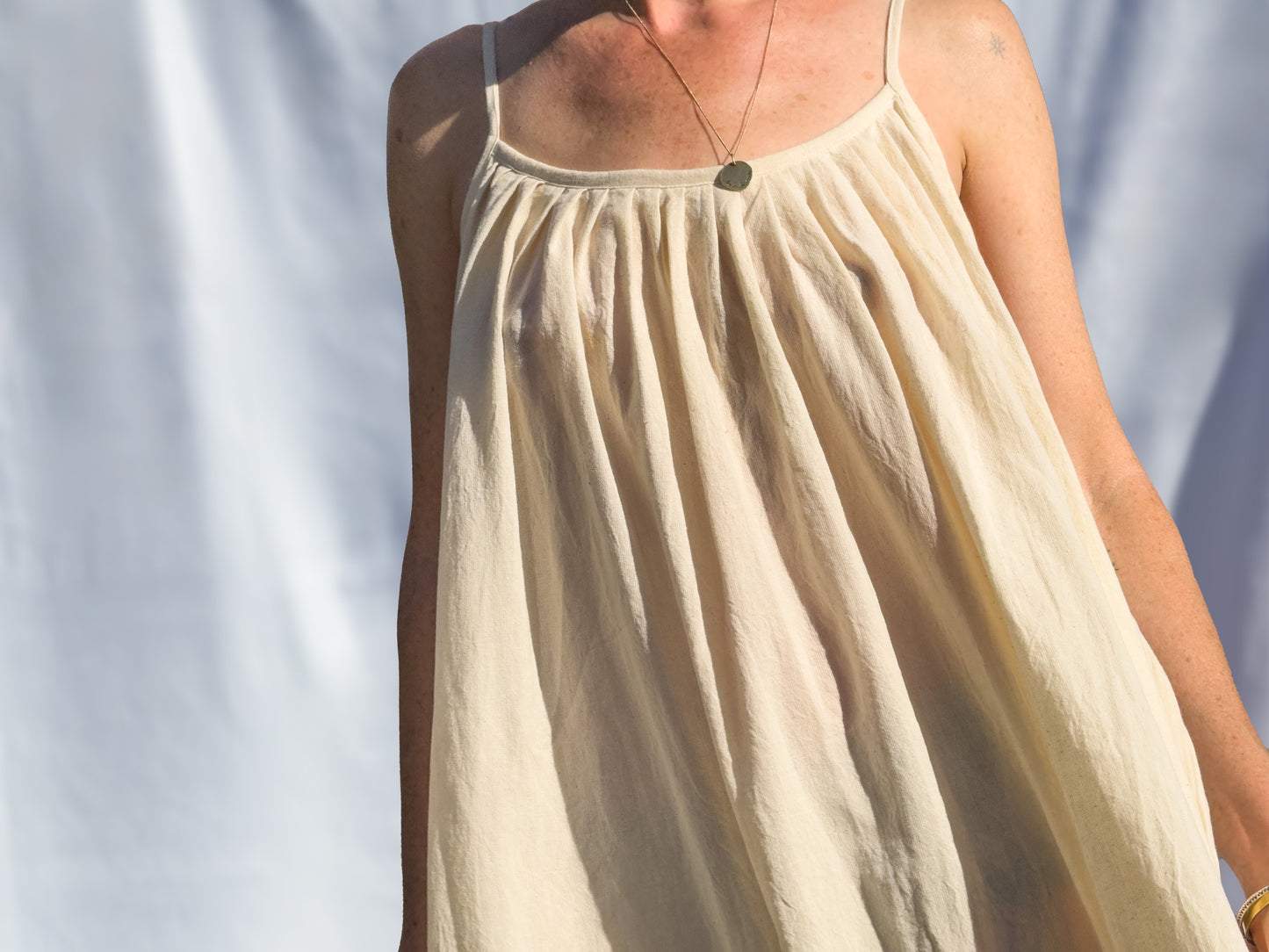 Anu Maxi Dress, black & white pinstripes