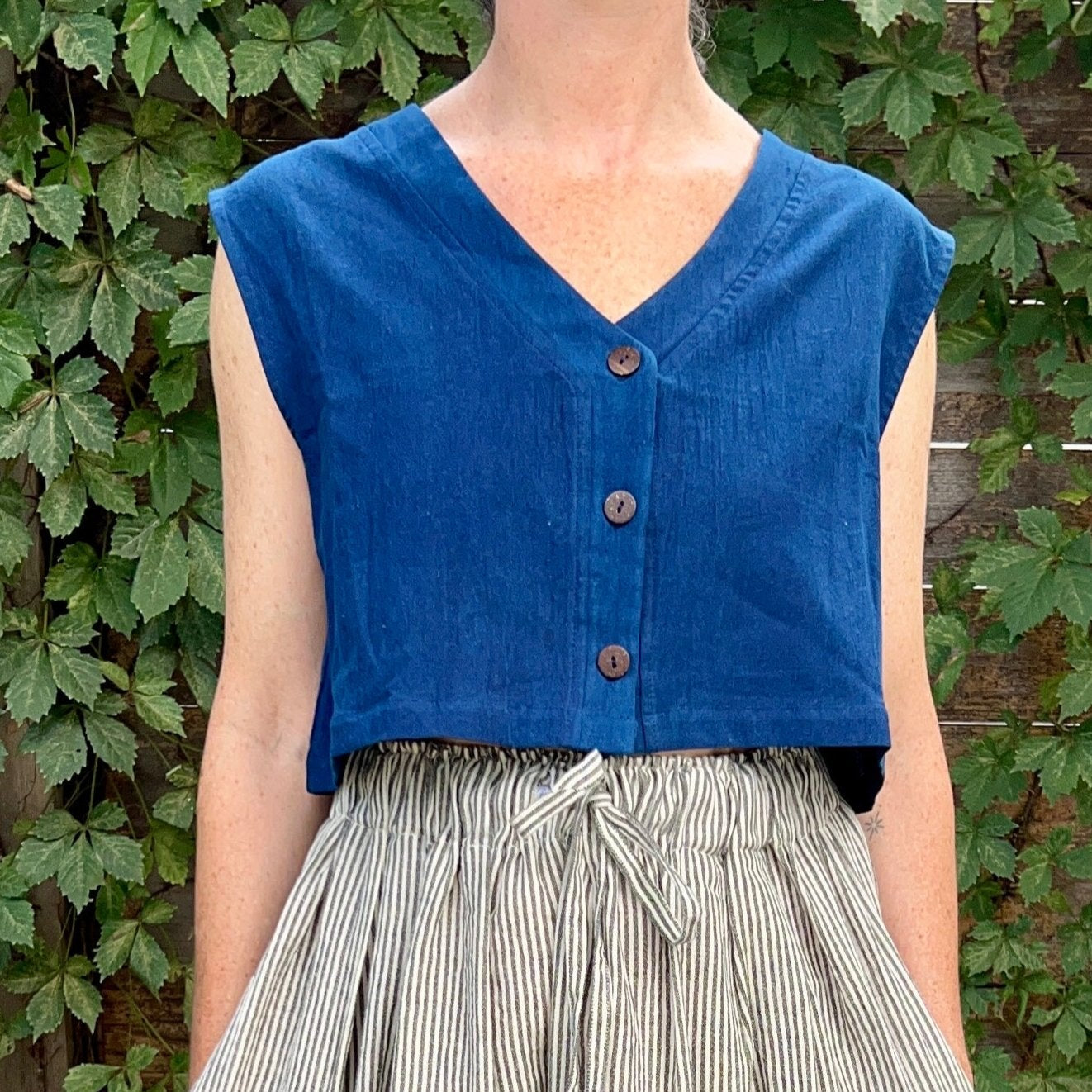 Aarti Reversible Top/Vest, rust *botanical dye