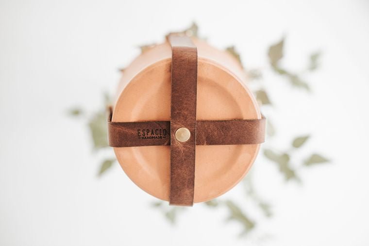Braided Leather Plant Sling - Small World Goods