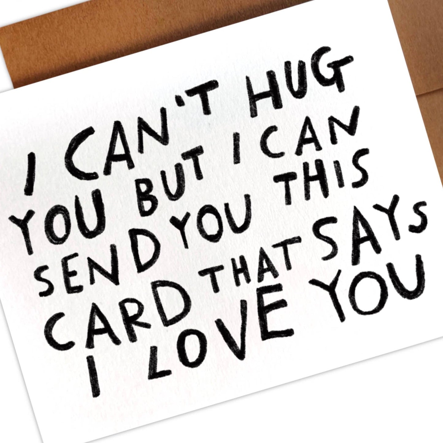 Can't Hug You, Greeting Card - Small World Goods