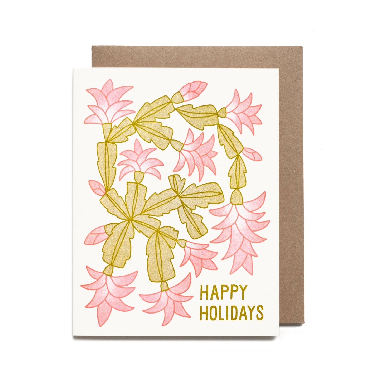 Christmas Cactus Holiday Card - Small World Goods