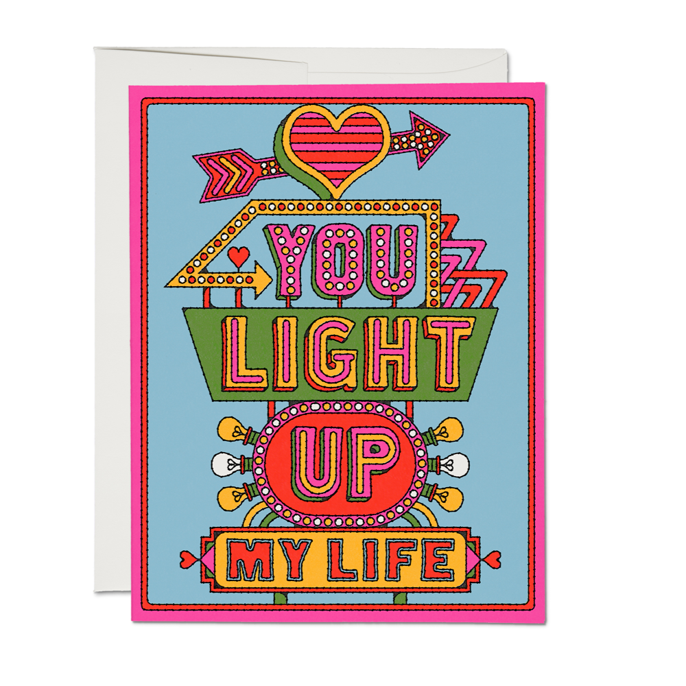 Light Up My Life greeting card