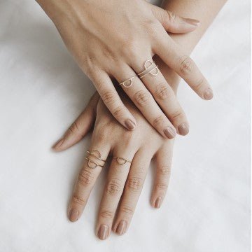 Gold Stacker Rings, Various - Small World Goods