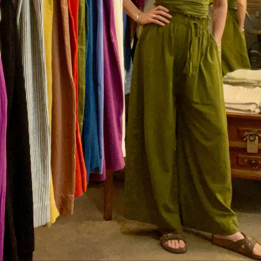 Rabina Trousers, matcha green