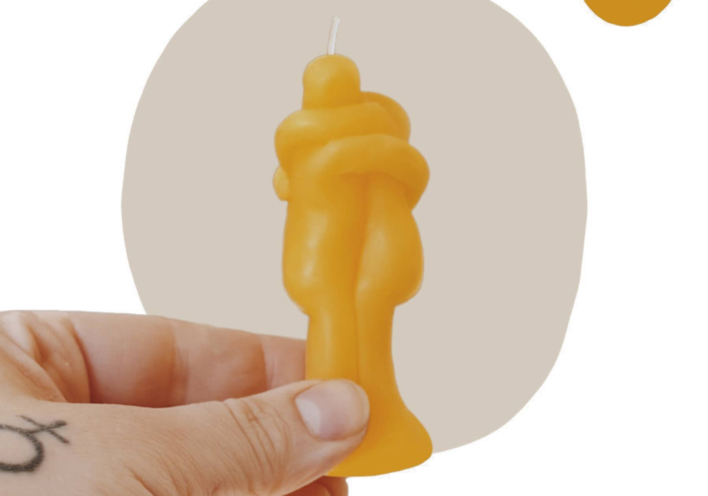 Little Hug Natural Beeswax Candle - Small World Goods