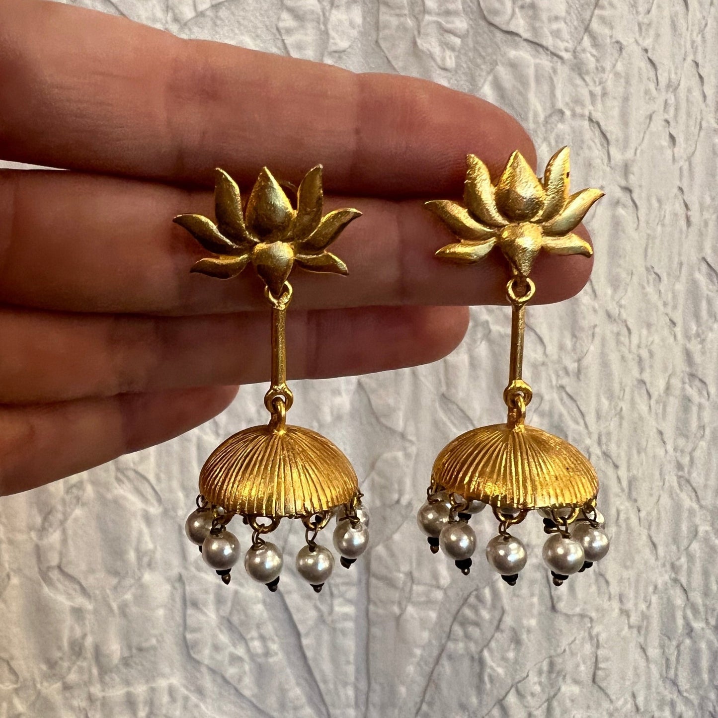 Lotus Umbrella Earrings - Small World Goods