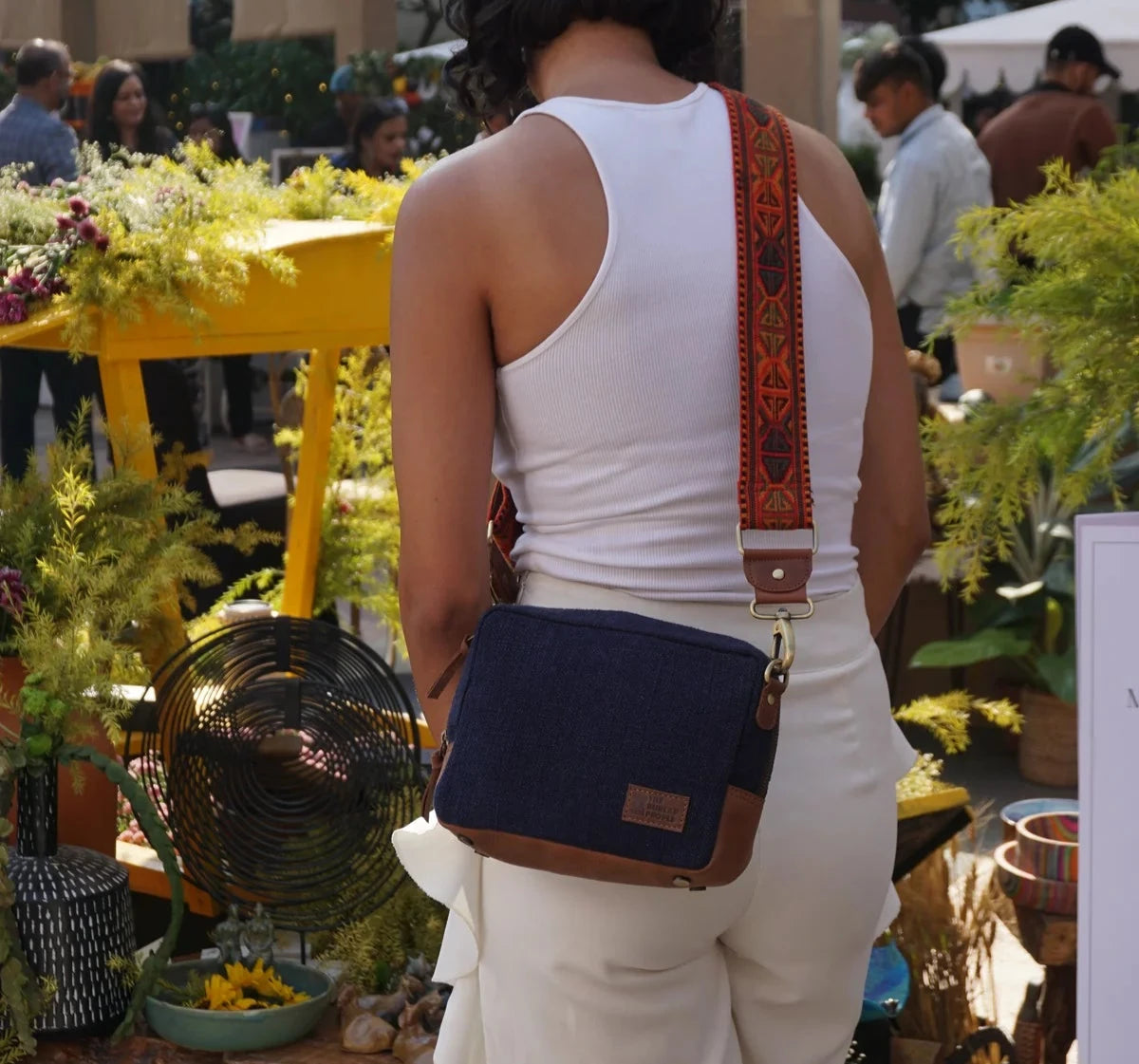 Magic Box Bag with Embroidered Strap
