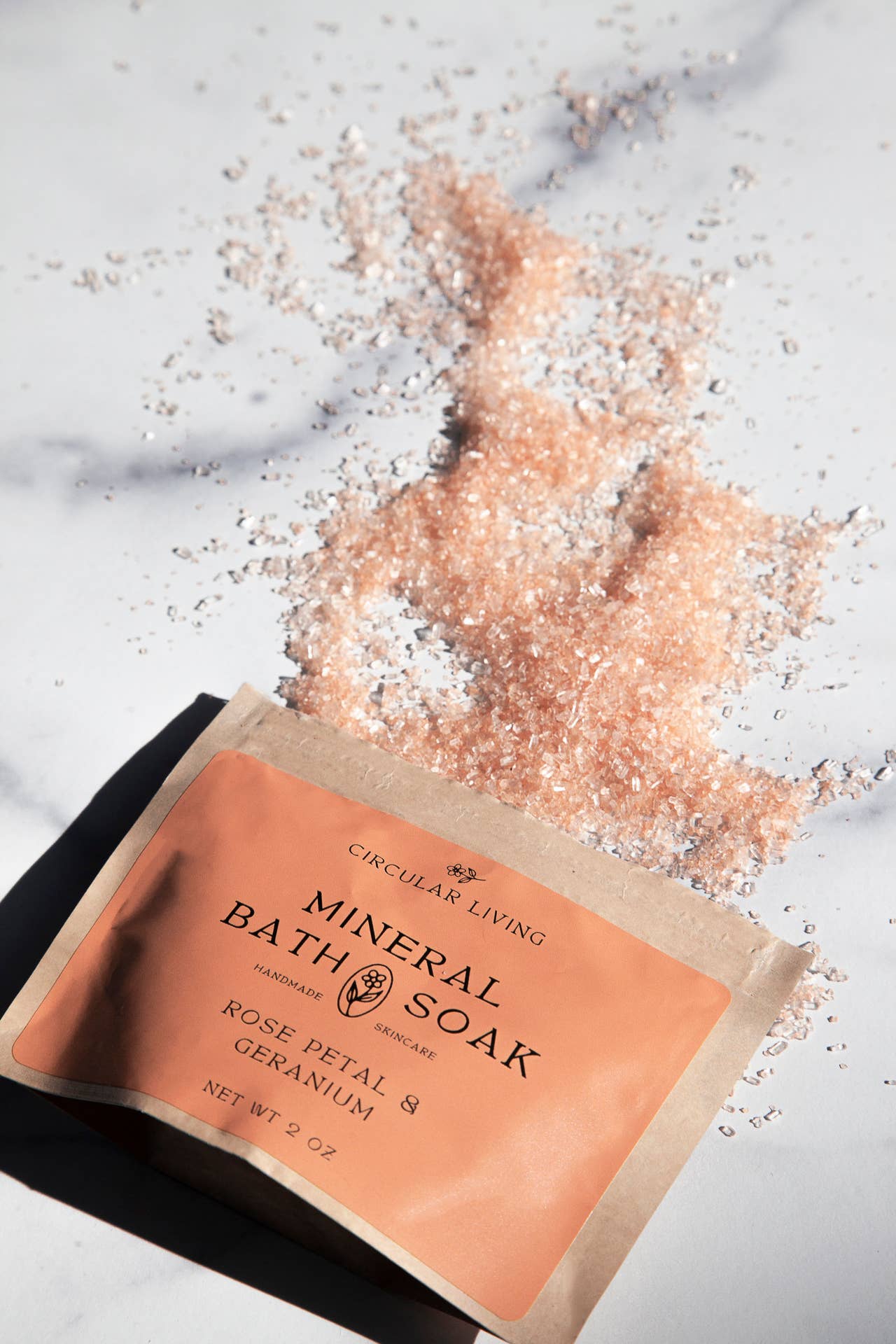 Mineral Bath Soak Sachet, Rose Petal & Geranium - Small World Goods
