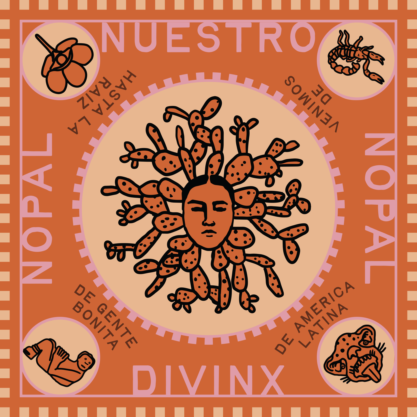 "Nuestra Nopal Divinx" Bandana - Small World Goods