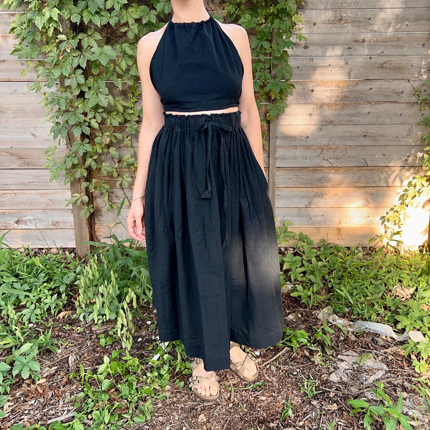 Patan Top, plum double dye