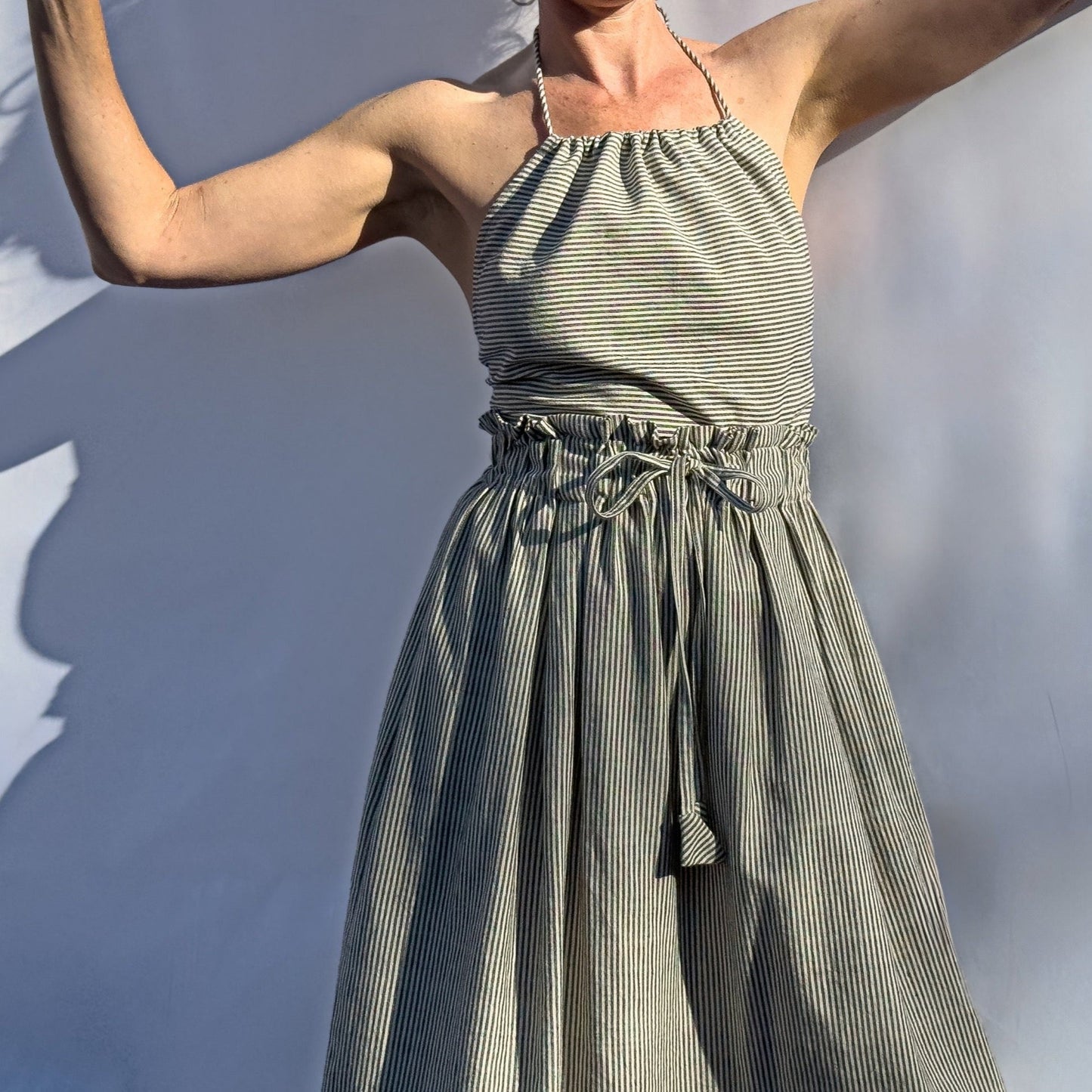 Padmasana Skirt/Dress, indigo *botanical dye