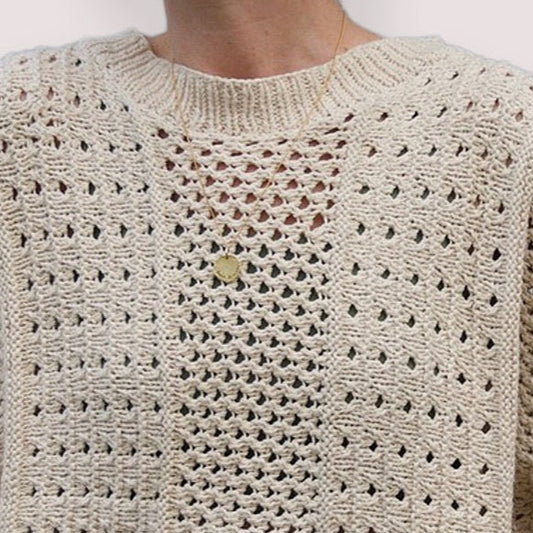 Sleeveless Anita Sweater, rust *botanical dye