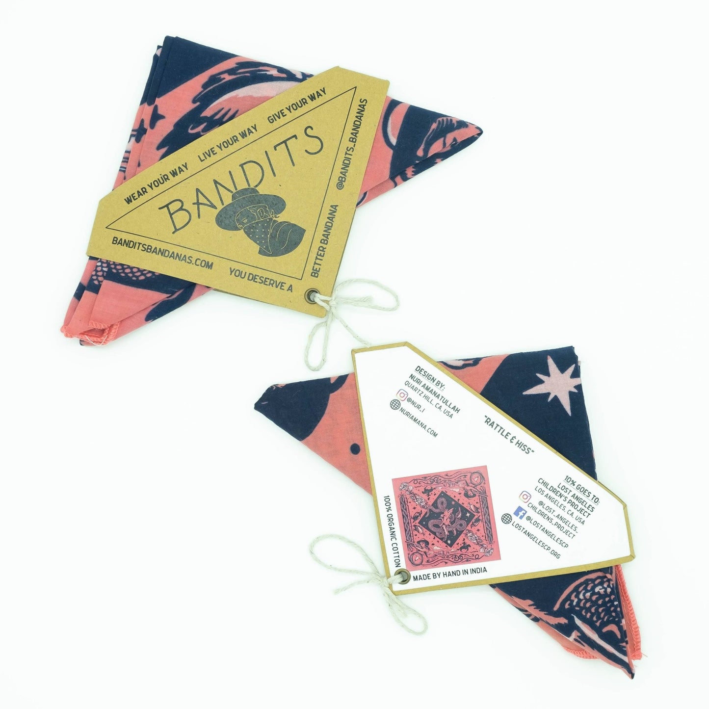 "Rattle & Hiss" Bandana - Small World Goods