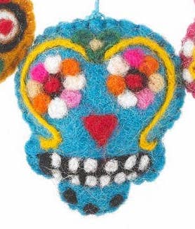 Sugar Skull Ornament - Small World Goods