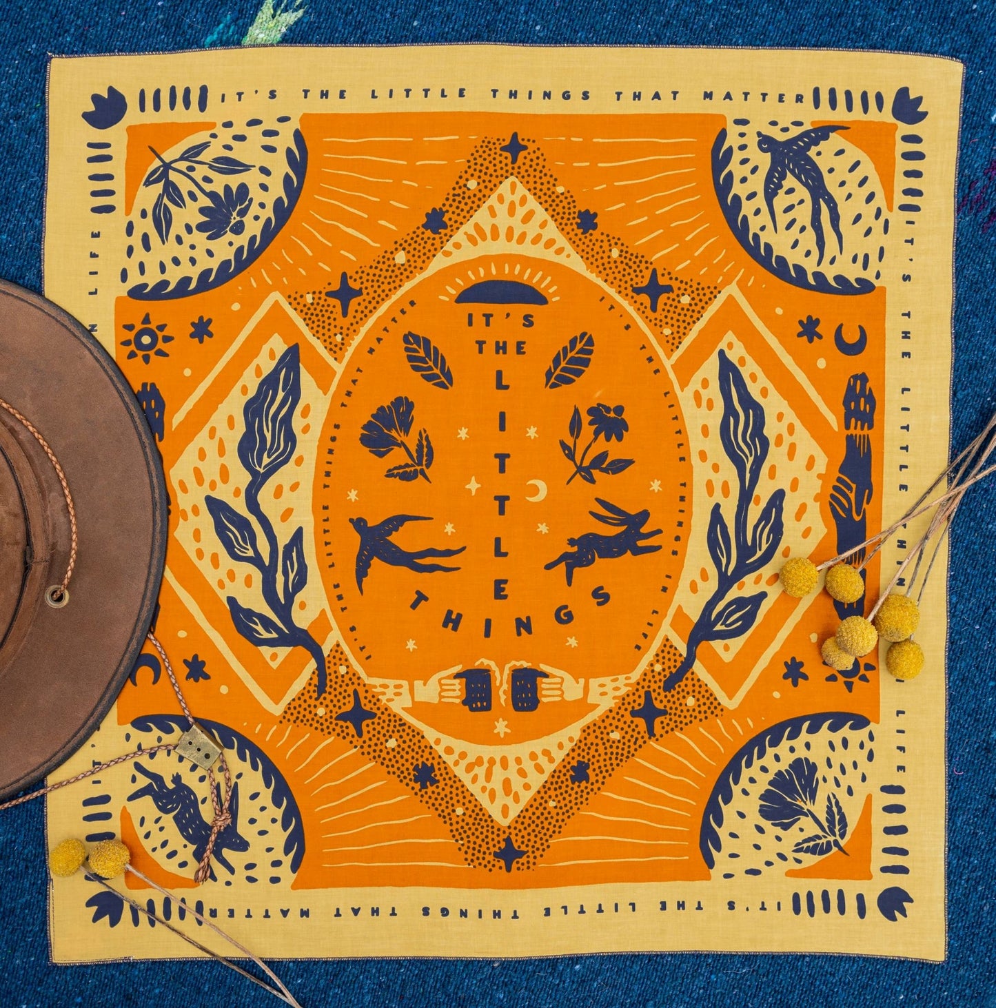 "The Little Things" Bandana, 2 sizes - Small World Goods