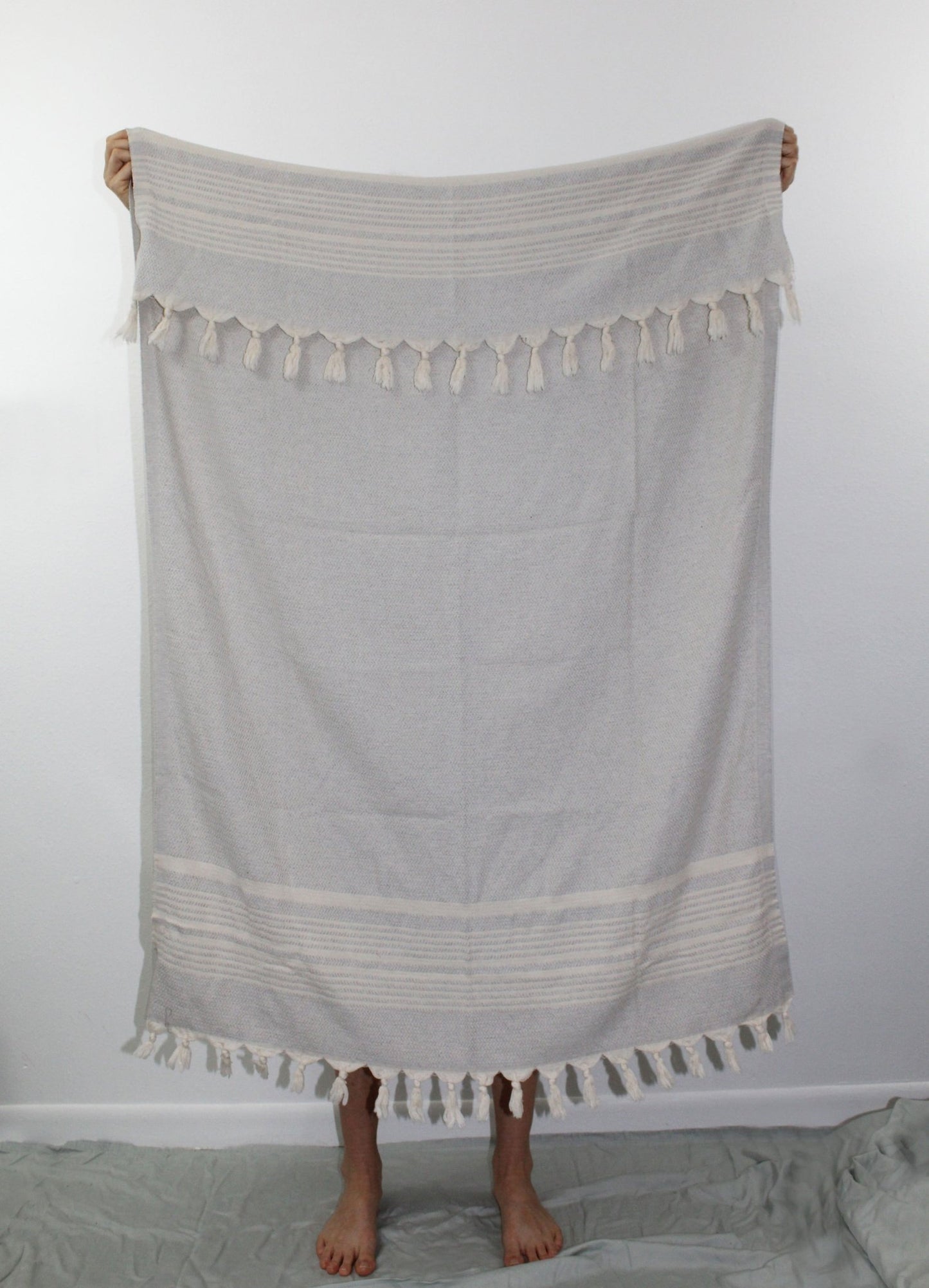 Turkish Towel, Hanzade in Mist - Small World Goods