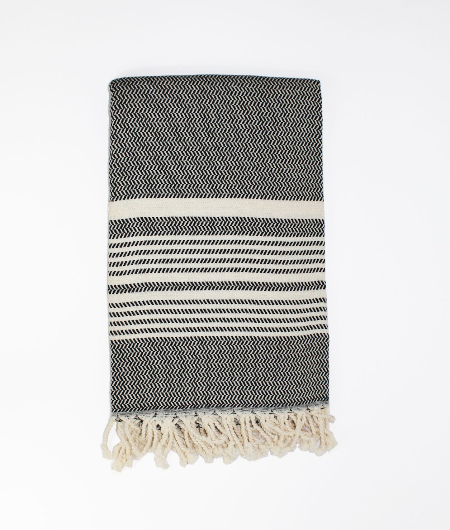 Turkish Towel, Hanzade in Noir - Small World Goods