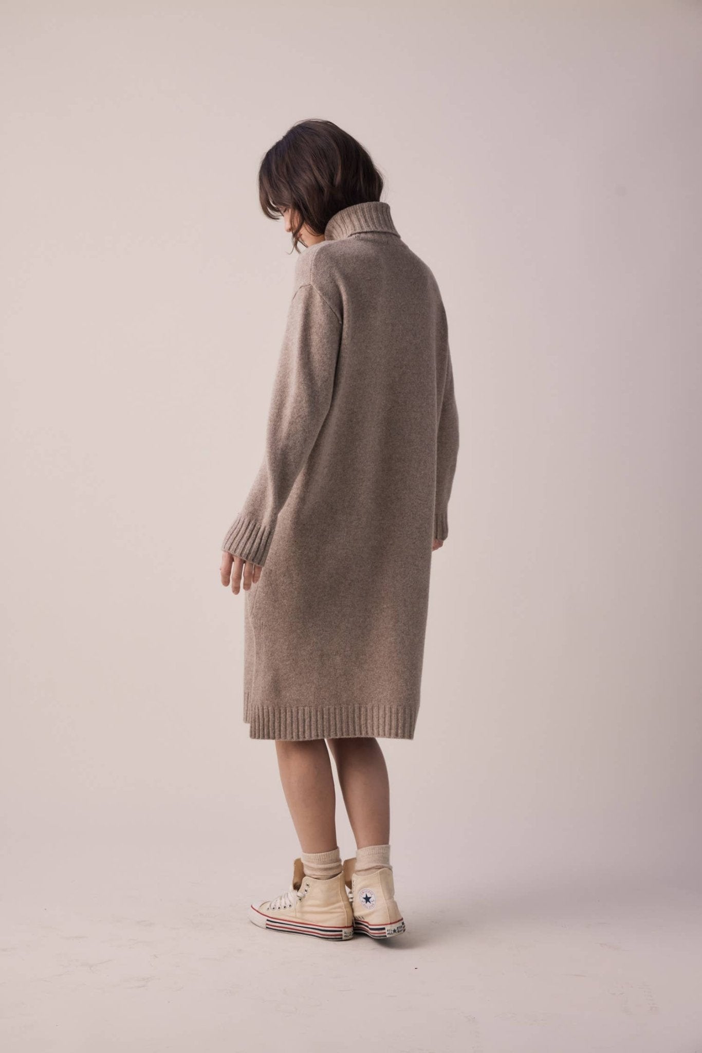 Wool Turtleneck Dress - Small World Goods