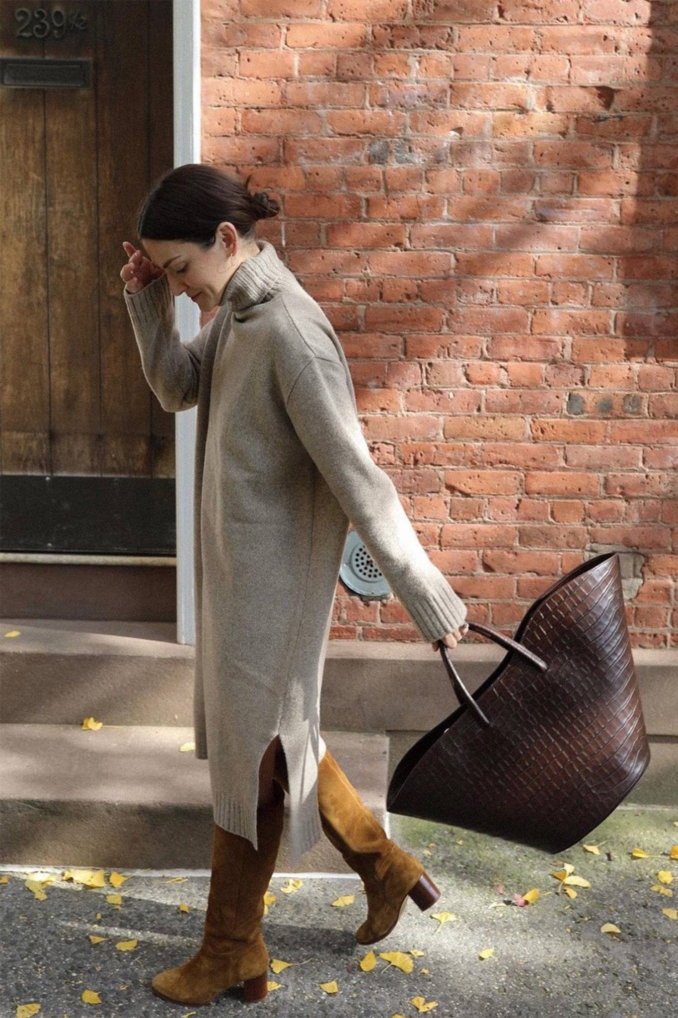 Wool Turtleneck Dress - Small World Goods