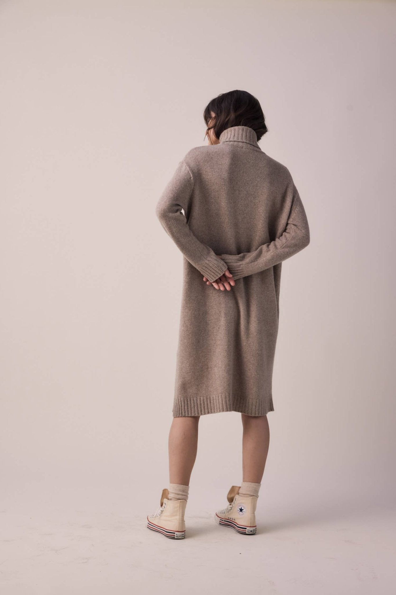 Wool Turtleneck Dress - Small World Goods