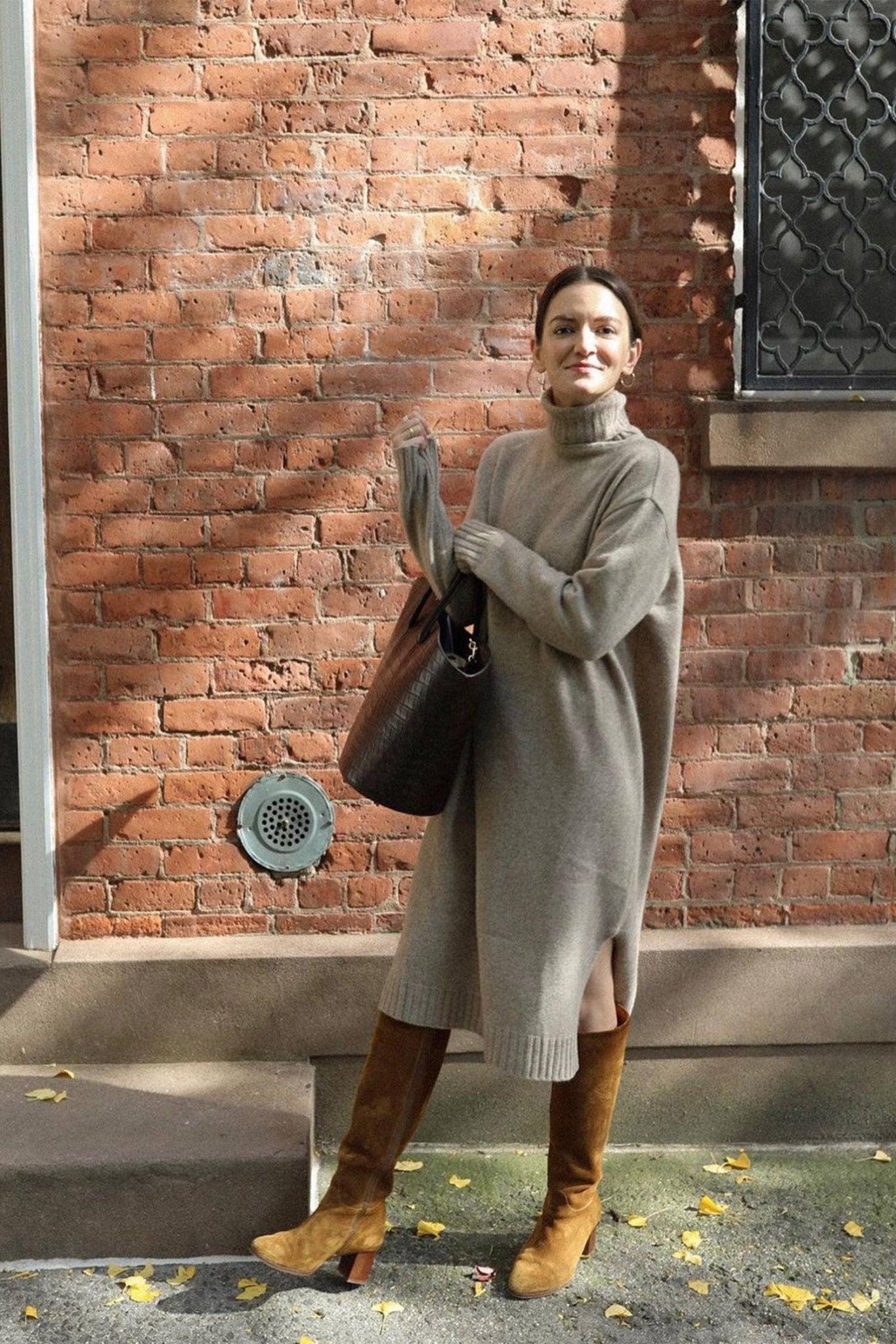 Wool Turtleneck Dress - Small World Goods