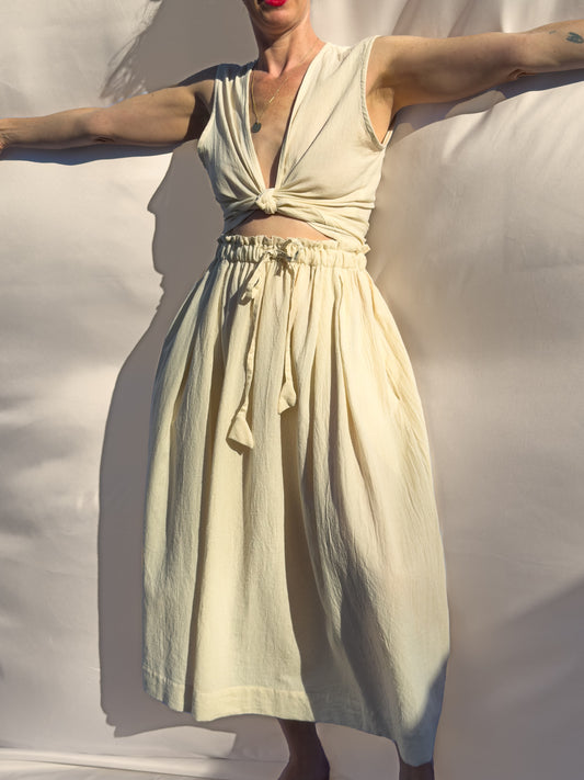 Simran Reversible Wrap Top, cream