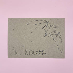 Bat City, Austin Texas | Postcard