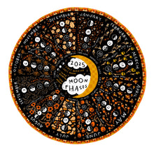 Load image into Gallery viewer, 2025 Moon Phase Calendar ~ With Flowers &amp; Astrological Signs