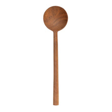 Load image into Gallery viewer, Round Teak Wood Spoon