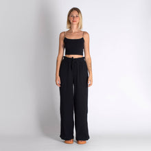 Load image into Gallery viewer, Muslin cotton wide leg pants