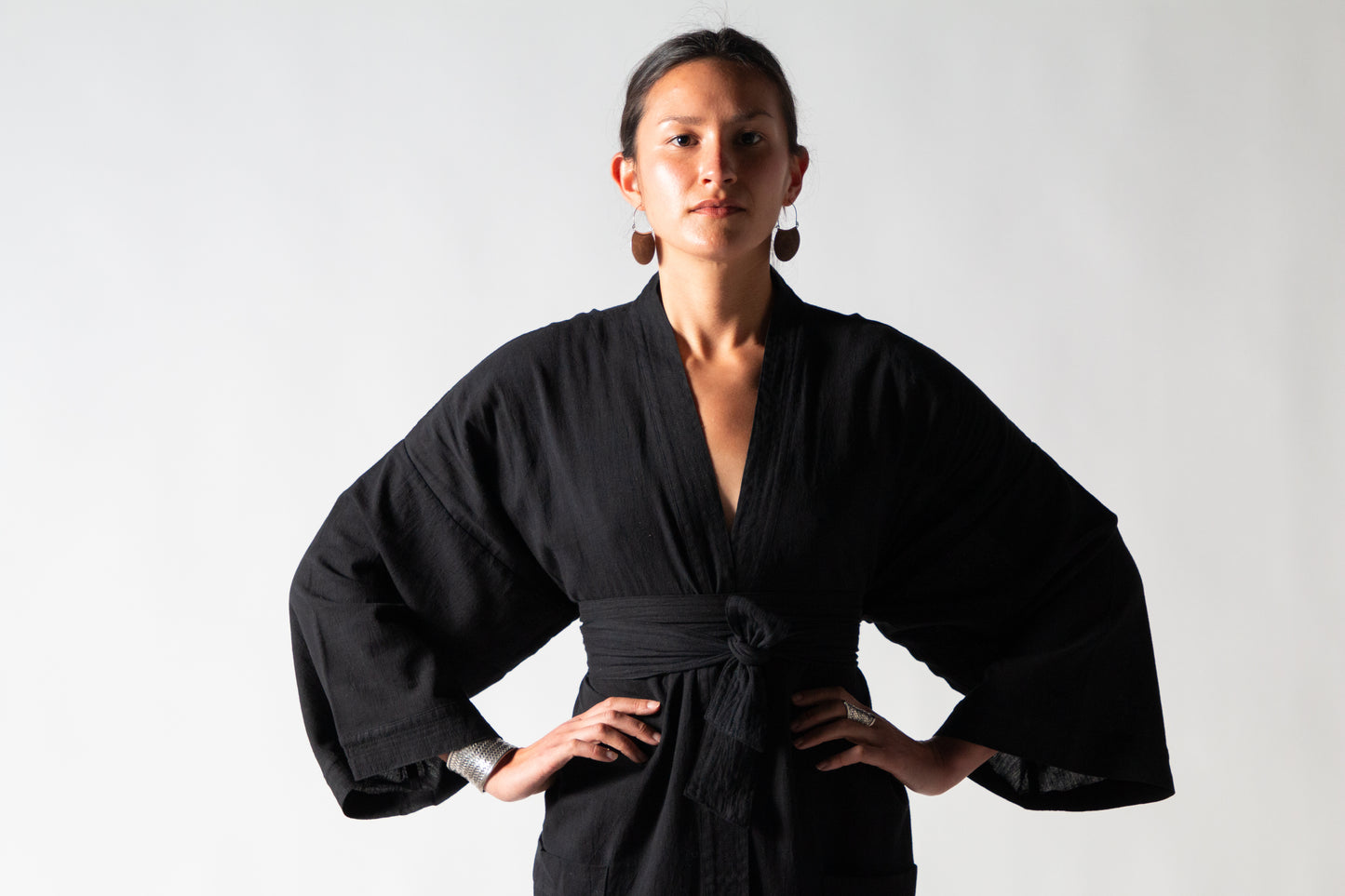 Gita Robe/ Wrap Dress, indigo *botanical dye