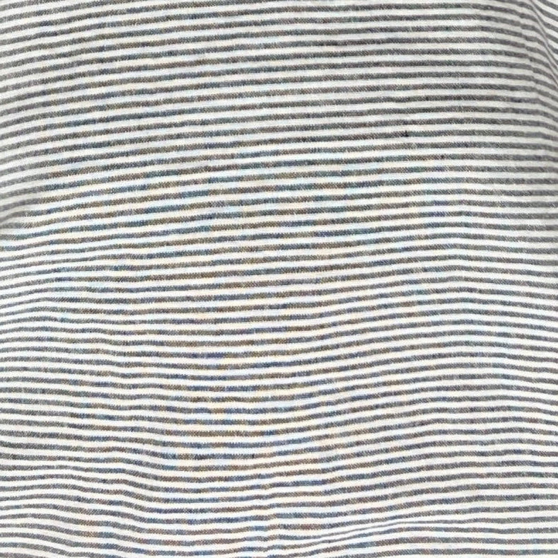Patan Top, black & white pinstripe