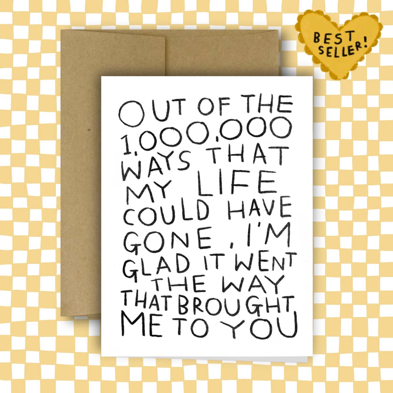 BROUGHT ME TO YOU Greeting Card