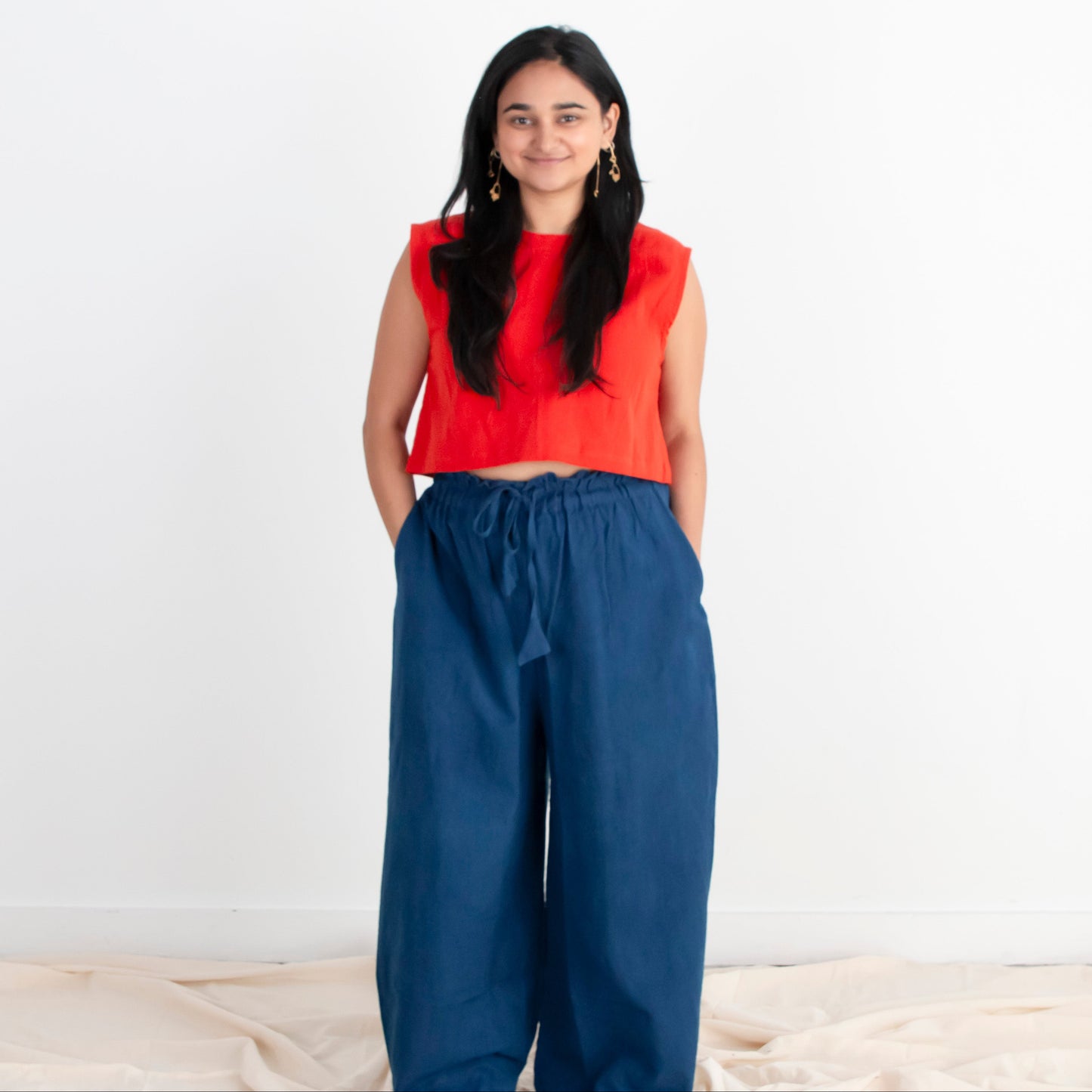 Rabina Trousers, indigo *botanical dye