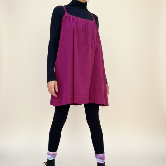 Anu Mini Dress, plum double dye