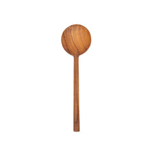 Load image into Gallery viewer, Round Teak Wood Spoon