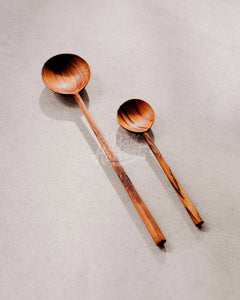 Round Teak Wood Spoon