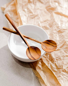 Round Teak Wood Spoon