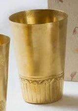 Brass Art Nouveau Cup - Small World Goods