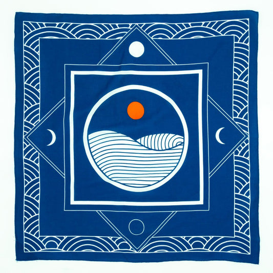 "Breaking Waves" Bandana - Small World Goods