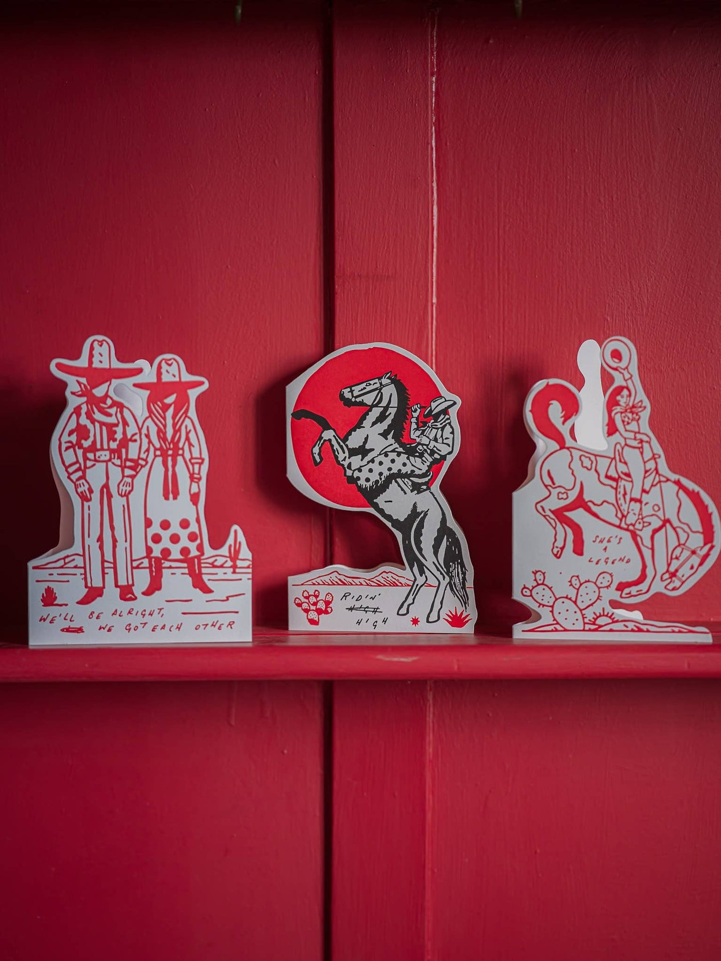 Ridin' High Cowboy | Cut-Out - Greeting Card