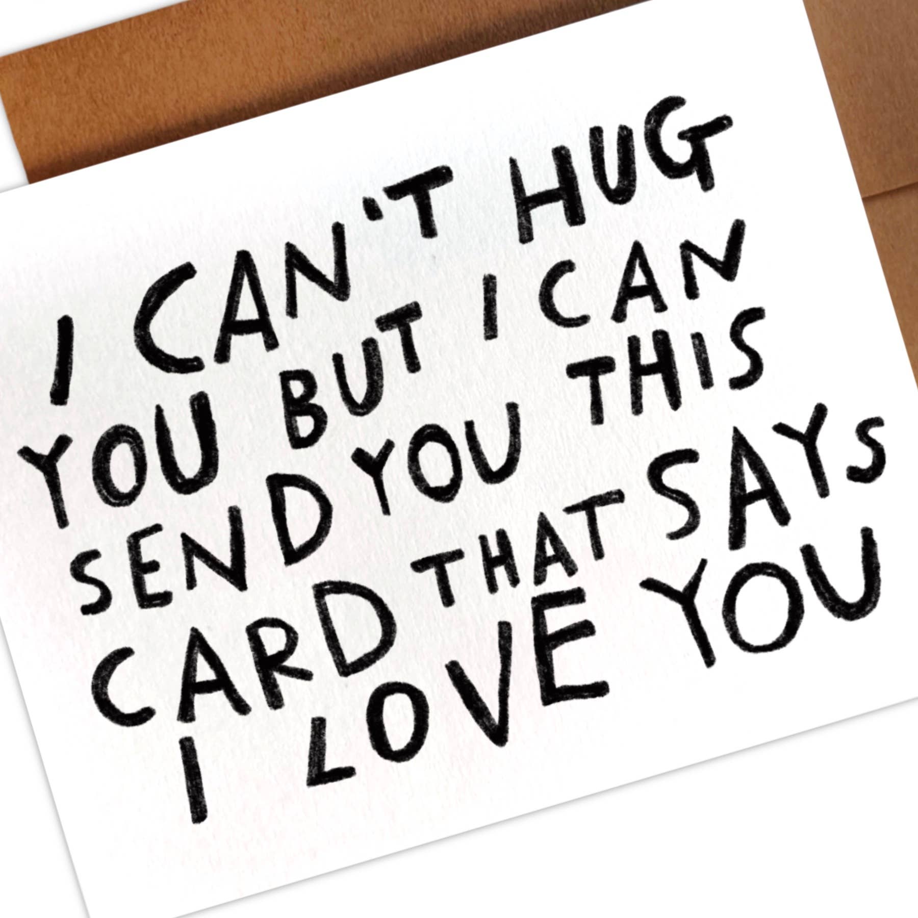 Can't Hug You, Greeting Card - Small World Goods
