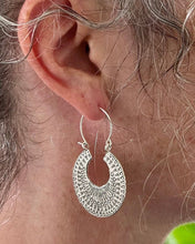 Load image into Gallery viewer, Carved Dot Disk Earrings - Small World Goods