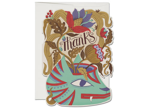 Cat Thanks Card - Small World Goods