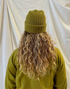 Chunky Knit Cotton Beanie. Fall Ochre, Olive & Sienna Clay: Sienna - Small World Goods